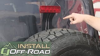 Jeep Wrangler Rugged Ridge Third Brake Light Extension Kit 2007-2018  Installation - YouTube