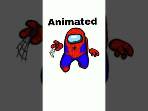 Avengers Real vs Animated..  among us animation of avengers.. #short#@