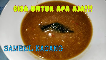 RESEP SAMBAL KACANG SERBAGUNA