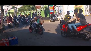 Detik2 anak sekolah smk2 kraksaan di serang  plajar sma