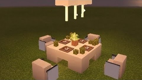 MODERN  Dining Table (tutorial video) # minecraft