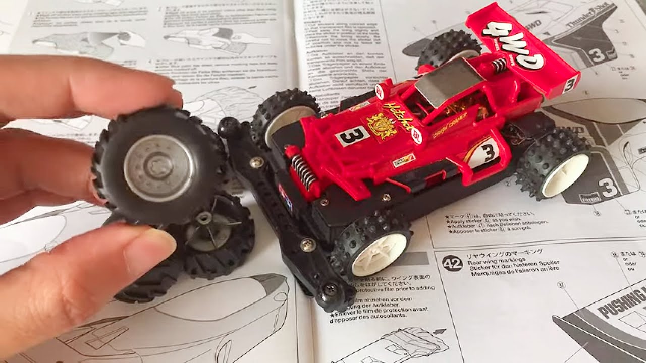 Monster Wheels on Tamiya HotShot Jr - YouTube