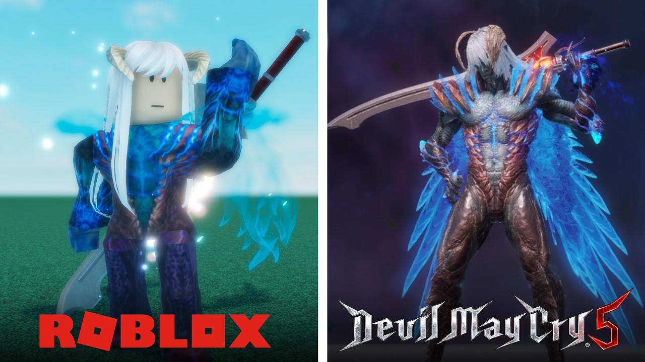 Devil May Cry 5 Vs Roblox Nero Devil Trigger Comparison YouTube 