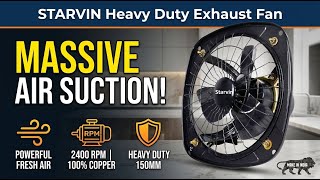 STARVIN Heavy Duty 6 Inch Metal Exhaust Fan Full Review - Best High Speed Ventilation | Review in