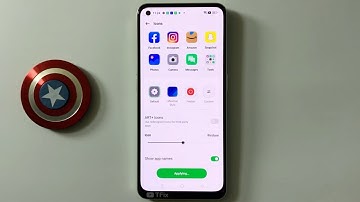 How to change the size and style of home screen icons on OPPO Reno8 5G Android 12