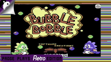 Padge Plays! Retro Edition: Bubble Bobble (C64 & Arcade 1986 - Taito/Firebird) Commodore 64 Gameplay