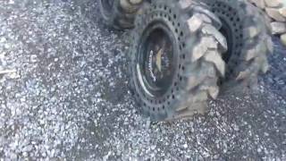 Solid Boss 10X16.5 V Tread Demo Tires For Bobcat Skid Steer Loader