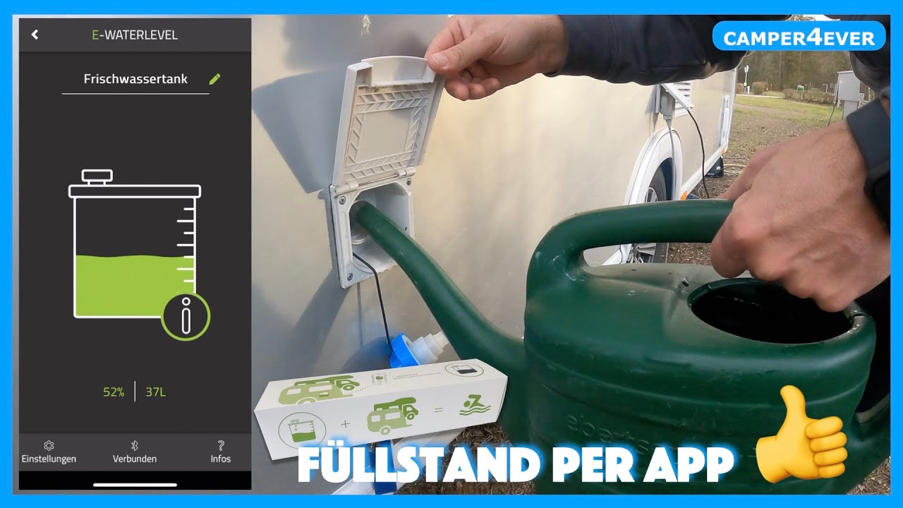 Keine Tankanzeige⁉️ 👉 hier ist die Lösung: E-Waterlevel von E-Trailer I einfache Installation