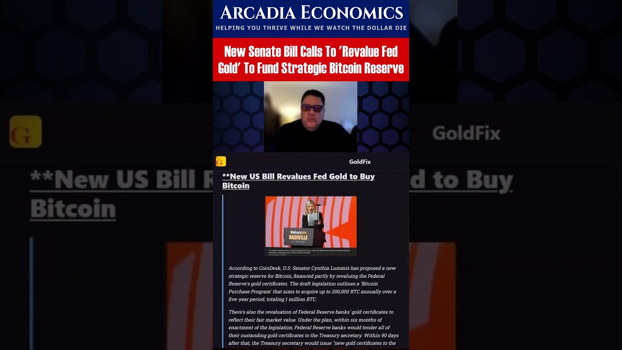 New Senate Bill Calls To Revalue Fed #Gold To Fund Strategic #Bitcoin  Reserve - YouTube