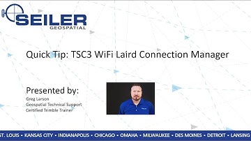 TA  Trimble Access TSC3 Laird Connection Manager