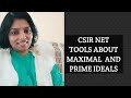 CSIR NET QUESTIONS ABOUT PRIME AND MAXIMAL IDEALS