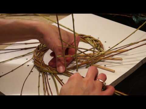Русская ива. Урок 3. Плетение косы из ивы.