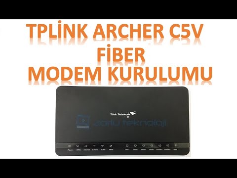 Tplink Archer C5v Fiber Modem Kurulumu Youtube