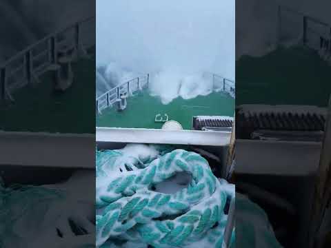 Wat zien de groete golve in de ope oceaan? Какие волны большие в открытом океане?