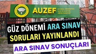 Auzef Ara Vize Sınav Sonuçları Ne Zaman Açıklanacak? Soru Ve Cevaplar Yayınlandı
