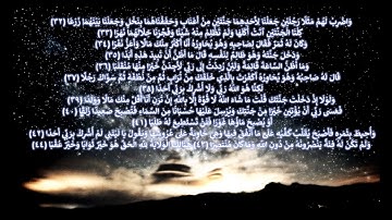 سورة الكهف 32 إلى 44  بصوت مشاري العفاسي مكررة 4 مرات