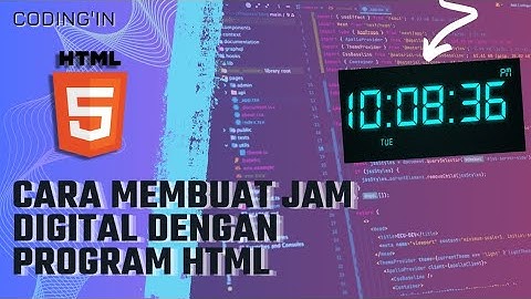 Cara Membuat Jam Digital Dengan Program HTML #coding #html #programming #codingin