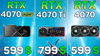 RTX 4070 Super vs RTX 4070 Ti vs RTX 4070 - 11 Games Test