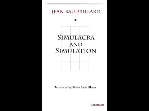 Jean Baudrillard - Simulacra and Simulation  Simulacra and simulation,  Jean baudrillard, Books to read