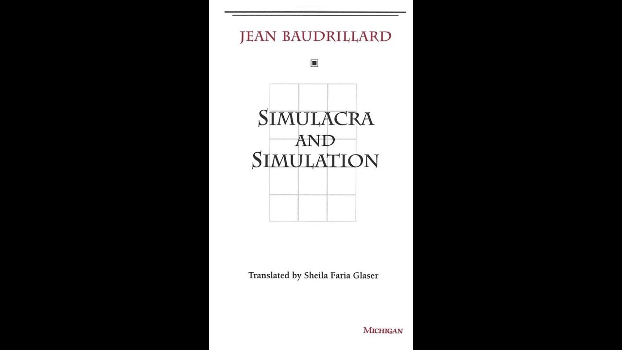 Simulacra and Simulation - Jean Baudrillard Part 1 - audio book - female  voice 