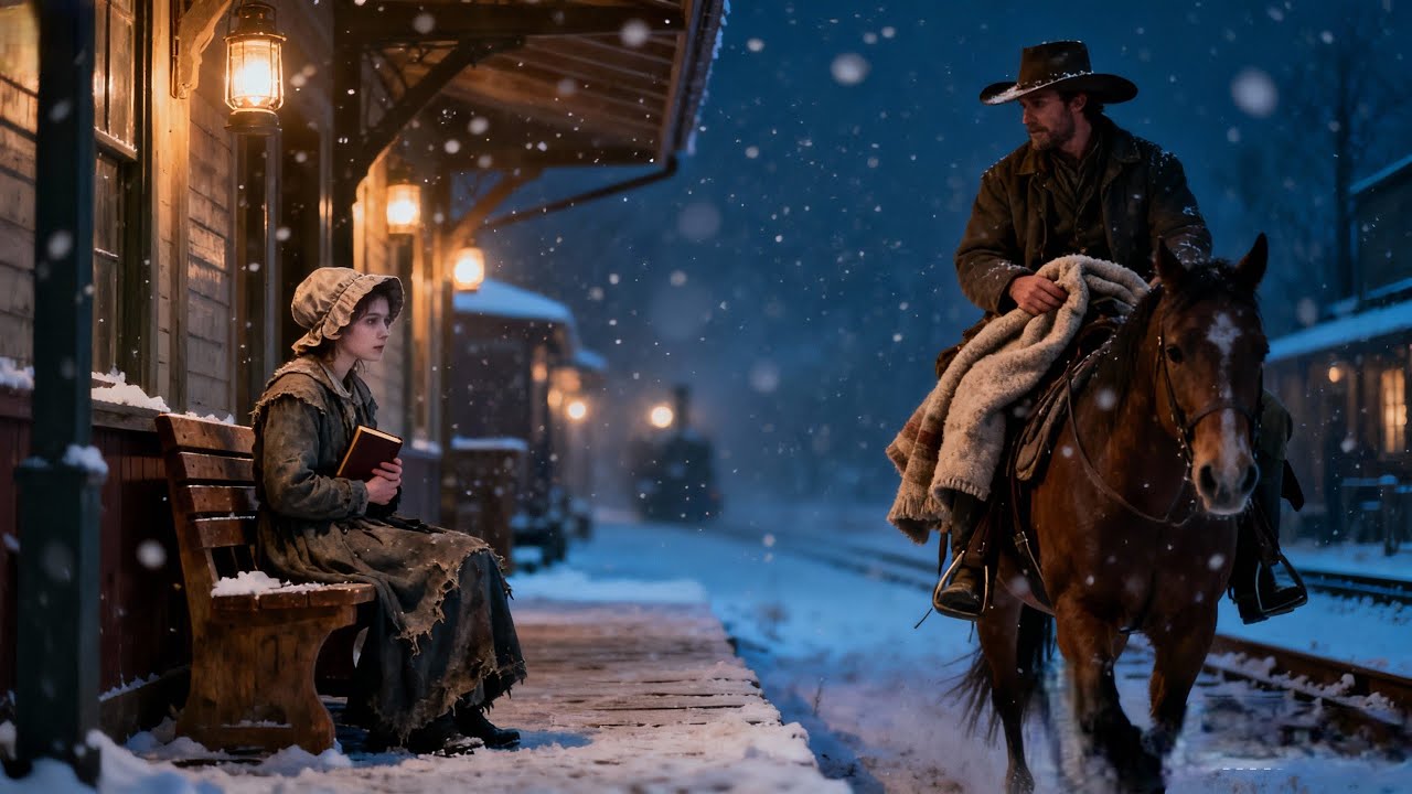 Abandoned at the Depot on Christmas Night, the Young Teacher Slept Alone Until a Rancher Rescued Her