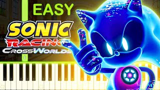 wonder museum sonic racing crossworlds easy piano tutorial