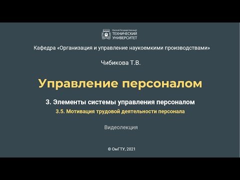 3.5.  Мотивация трудовой деятельности персонала