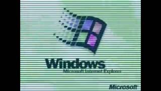 Windows 95 in Old TV
