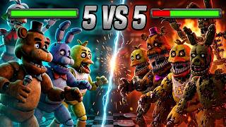 Details Top 5 FNAF vs Fight Animations WITH Healthbars  Update