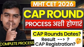 CAP Rounds Process ची संपूर्ण माहिती | MHT CET 2026 Admission Counseling