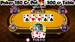 Poker 180 Cr Pot 500 Cr Table Teen Patti Gold Poker