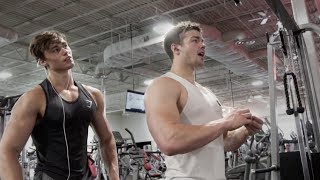 SPIKED MY DRINK?! UPPER BODY WORKOUT FT. DAVID LAID US VLOG_3