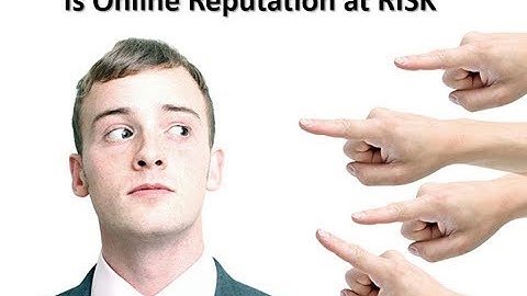 Online Reputation Risk and Protection E Reputation