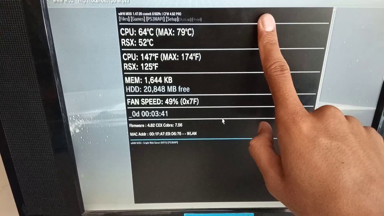 Cara Lihat Suhu Temperature CPU/RSX PS3 CFW - YouTube