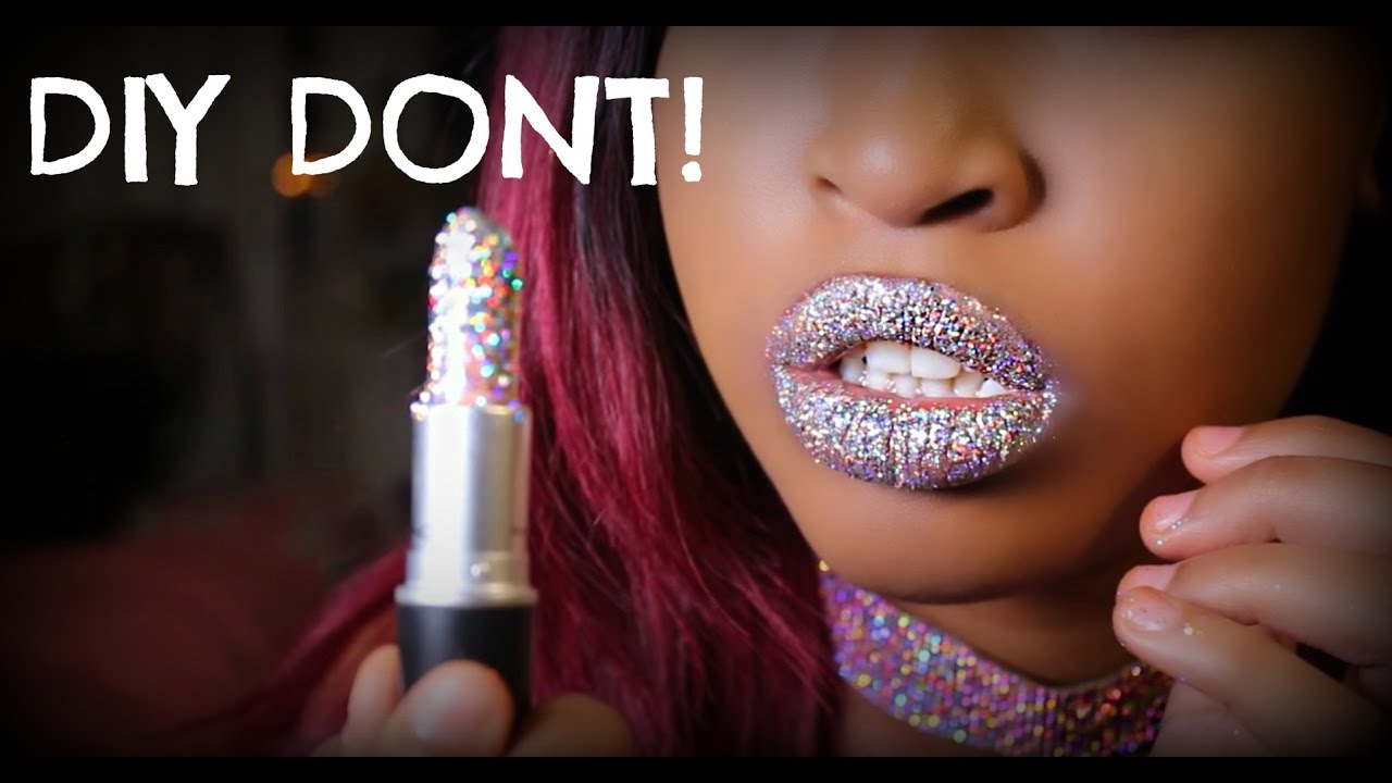 søskende dæmning Deqenereret DONT DIY | MAC Glitter Lipstick + Glitter Lips - YouTube
