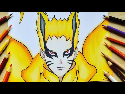 Como Desenhar o Naruto Barion / Naruto Sennim 