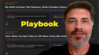 My 2026 YouTube Title Playbook: Write Clickable Videos FAST