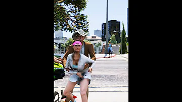 GTA V Franklin saved Amanda from the Duggan Boss in GTA 5 #gtavshorts #short