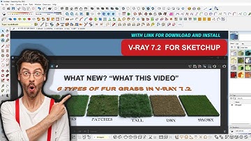 V-Ray 7 Update 2 SketchUp | New Features | Fur Grass & More look Realistic#v-ray7update2 #sketchup