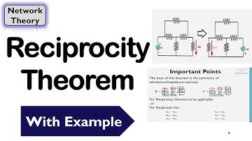Reciprocity Theorem with Example | Network Theory #GATE #ESE