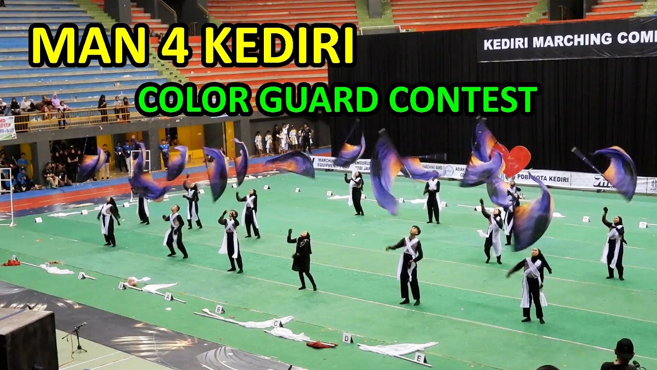 MAN 4 KEDIRI - COLOR GUARD CONTEST (H3 KEDIRI MARCHING COMPETITION 8,MINGGU 3-3-2024)