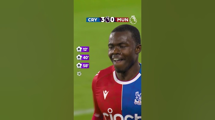 Crystal Palace HUGE WIN Over Man Utd 😲