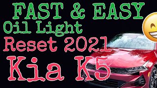 Fast & Easy / How To Reset The Oil Light on A 2021 Kia K5
