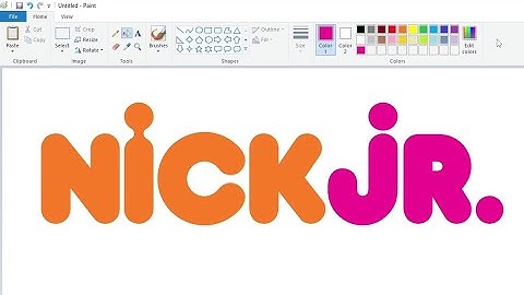 How to draw the Nick Jr. logo in Dunkin