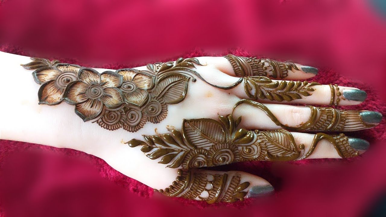 New Floral Back hand mehndi design | simple mehndi | mehndi ka design | Mehndi design | Mehndi
