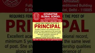 🎓 Join as Principal | Excellent Leadership Opportunity in a Reputed School! 📚✨