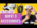 TOP 3 BEST QUEST 3 ACCESSORIES - The MUST-HAVE Accessories For Your Quest 3!