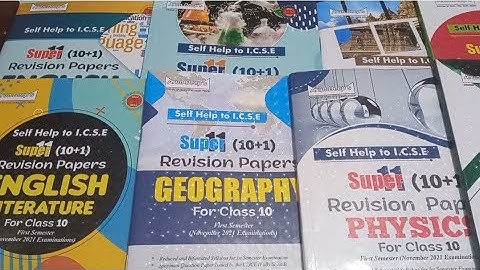 Arundeep self help to ICSE Super 11(10+1) Revision paper