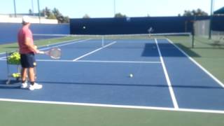 Stefan Dostanic 12y old USTA practice