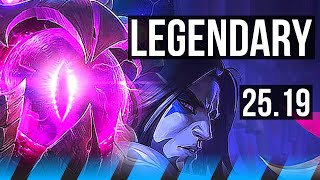 VEL'KOZ vs SYLAS (MID) | Legendary | EUW Master | 25.19
